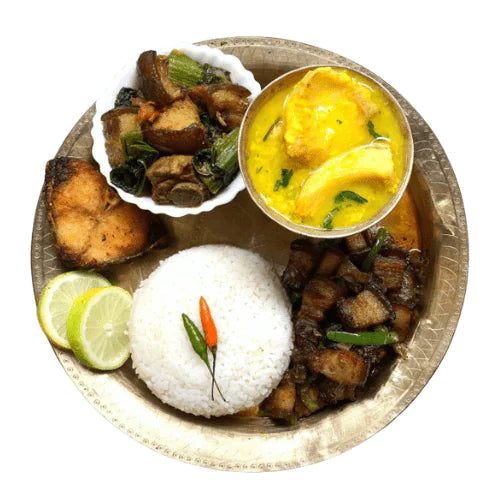 গাহৰি ভাতৰ থালি PORK THALI