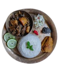 Duck Thali (হাঁহৰ মাংস ভাত)