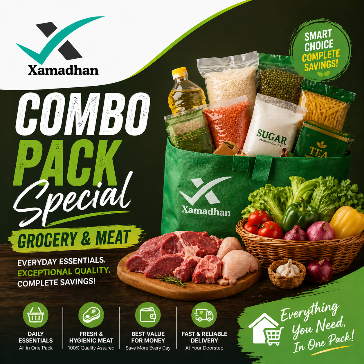 Combo Pack Special ( Grocery and Meat)