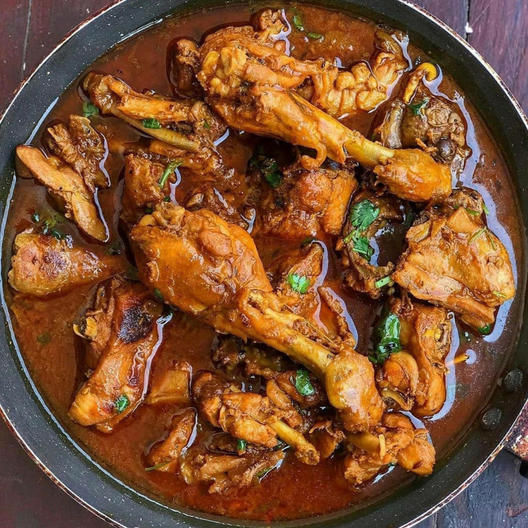 Lockel chicken curry Full (লোকেল মুৰ্গীৰ মাংস ও আঞ্জা) ( PREMIUM )