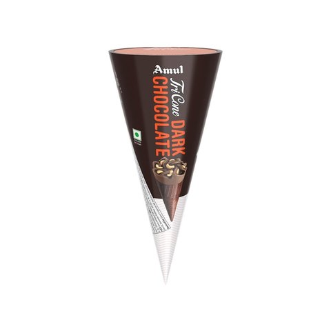 Amul Tricone Dark Chocolate Ice Cream Cone