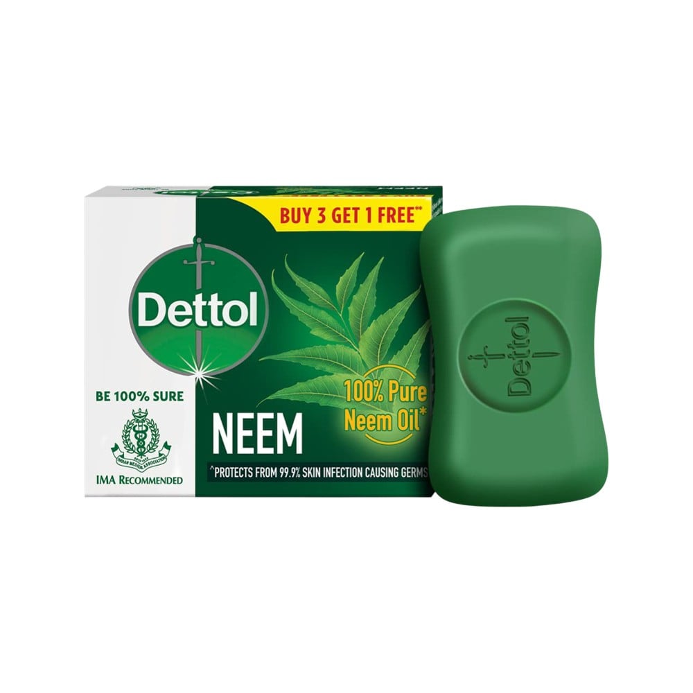 Dettol Neem Bathing Bar - Buy 3 Get 1 Free 4 x 75 g
