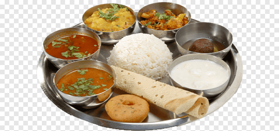নিৰামিষ ভাতৰ থালি VEG THALI