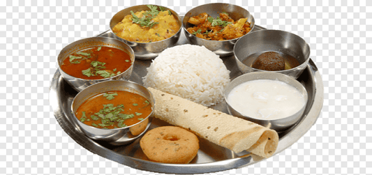 নিৰামিষ ভাতৰ থালি VEG THALI