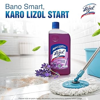 Lizol Disinfectant Surface & Floor Cleaner (Lavender - 500 ml)