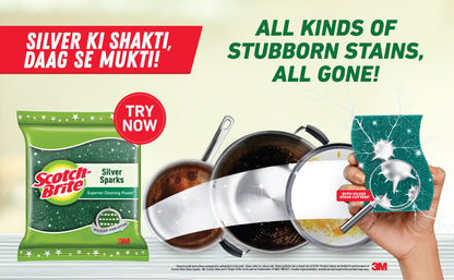 Scotch Brite Silver Sparks Scrub Pad (Small)